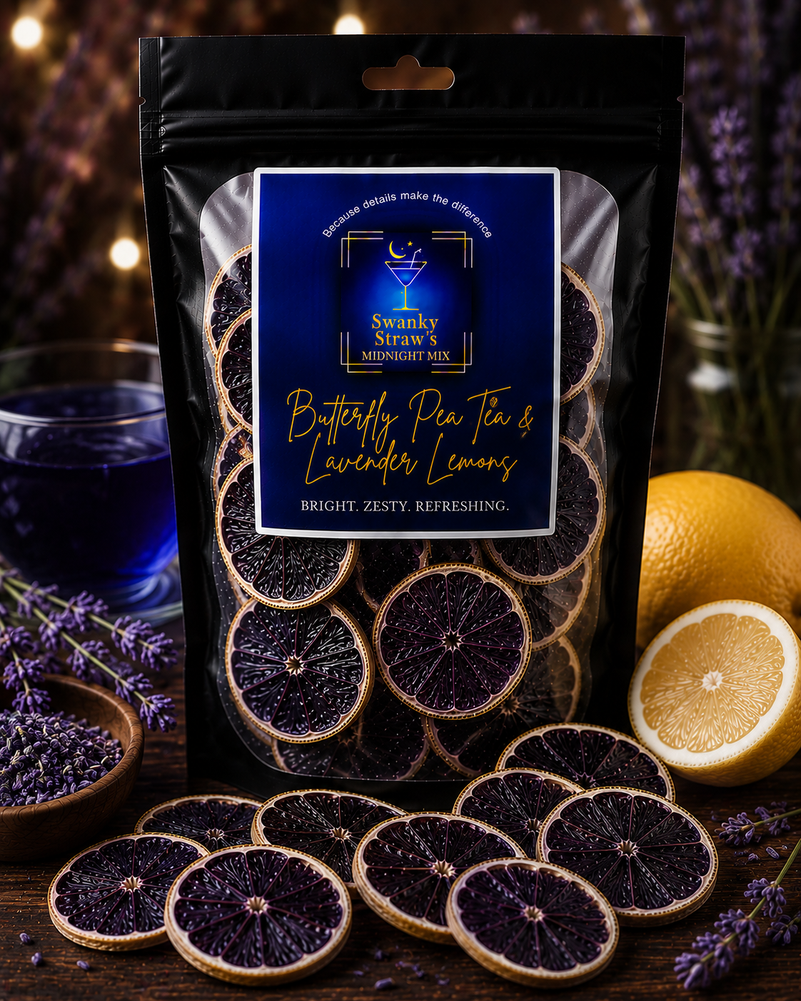 Dehydrated Butterfly Lavender Lemon