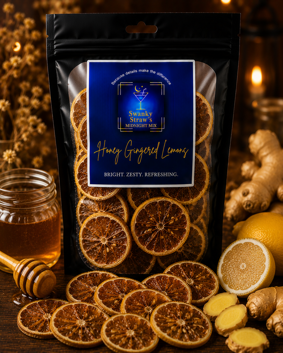 Dehydrated Honey Ginger Lemon