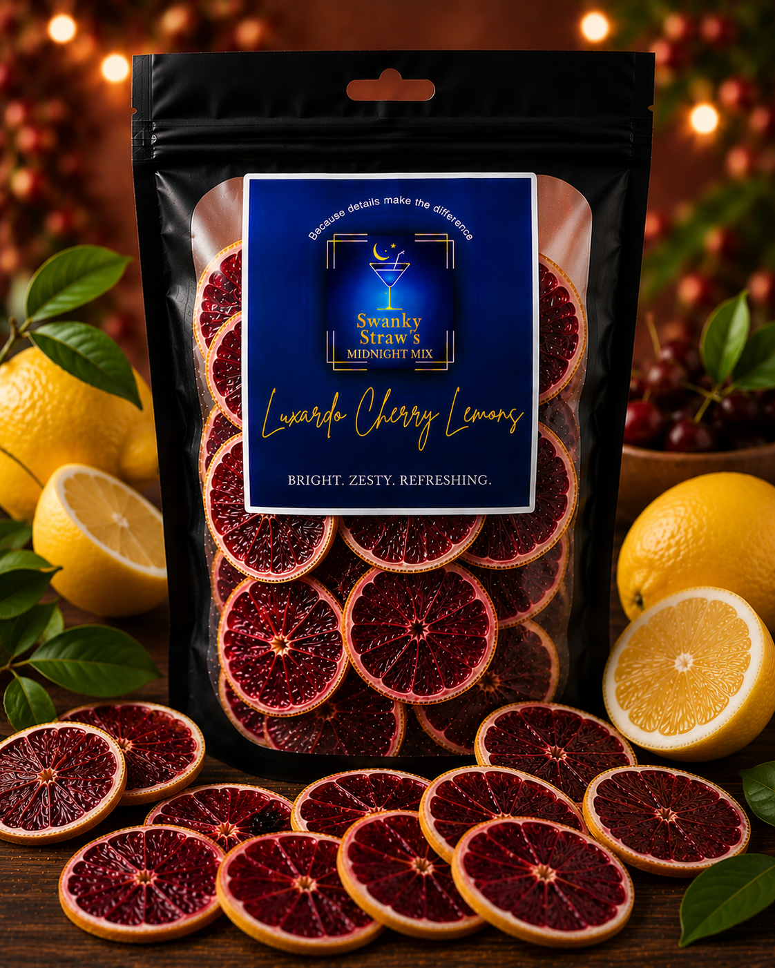 Dehydrated Luxardo Cherry Lemons